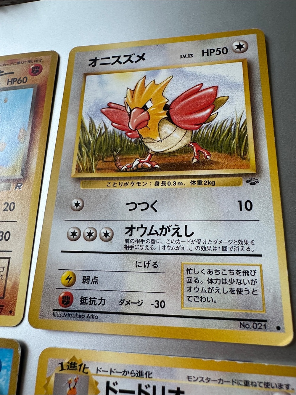 Japanese Pokémon Cards (Oddish,Machoke,Spearow,Nidoran,Poliwag,Dodrio,Sandslash) - Picture 5 of 16